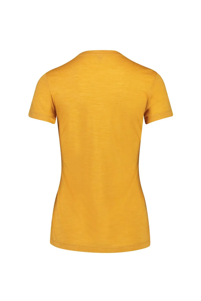 Mons Royale  Womens Vapour T Shirt in gold-1